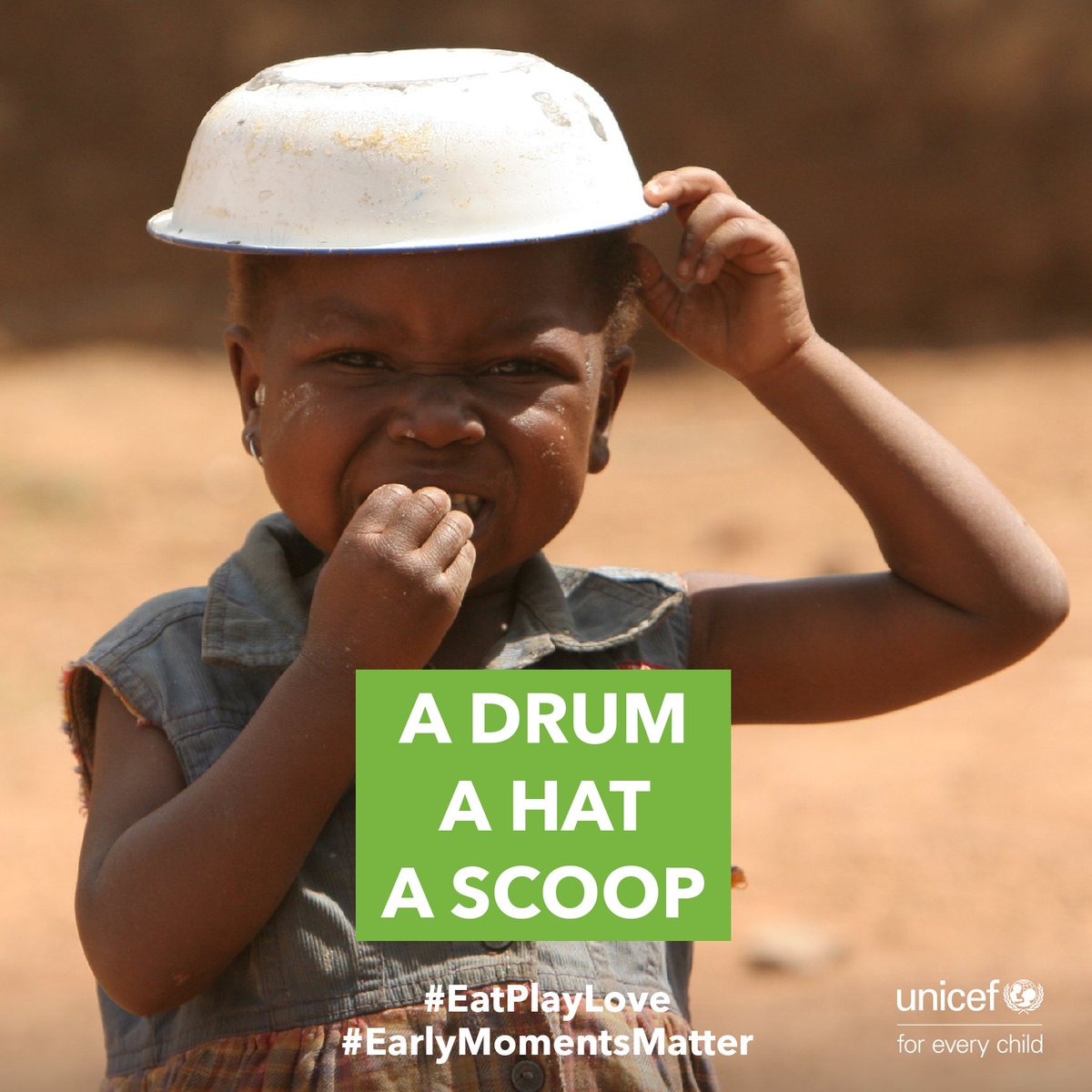 UNICEF's tweet photo. To you it’s a bowl. To a child, it’s so much more. RT if you agree #EarlyMomentsMatter &amp; #EatPlayLove https://t.co/oMyK0GppnH https://t.co/7u7GqVqiaA