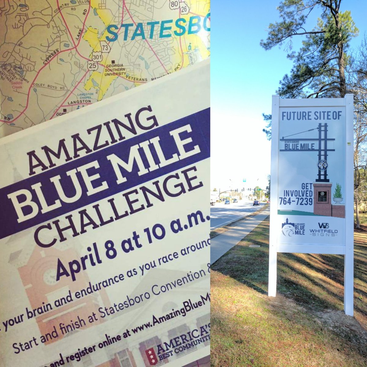 VisitStatesboro's tweet photo. #Statesboro's first adventure race on April 8th! This is not a 5k! https://t.co/7c0Tqt5ka8
#borobluemile #abcchallenge #abcboro #NotA5k https://t.co/RDp1vxCLHn