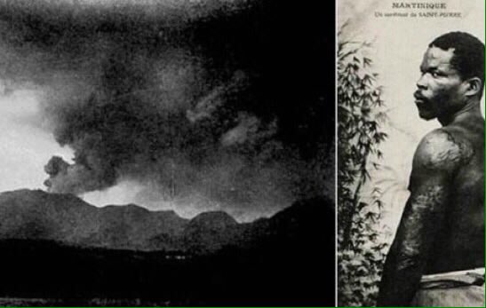 barisaxproblems's tweet image. عام ١٩٠٢ ثار بركان بمدينة "سانت بيير" وقتل كل سكانها الـ ٣٥ ألف! شخص واحد نجا وهو أكبر مجرم بها لأنه كان مسجوناً بزنزانة انفرادية تحت الأرض