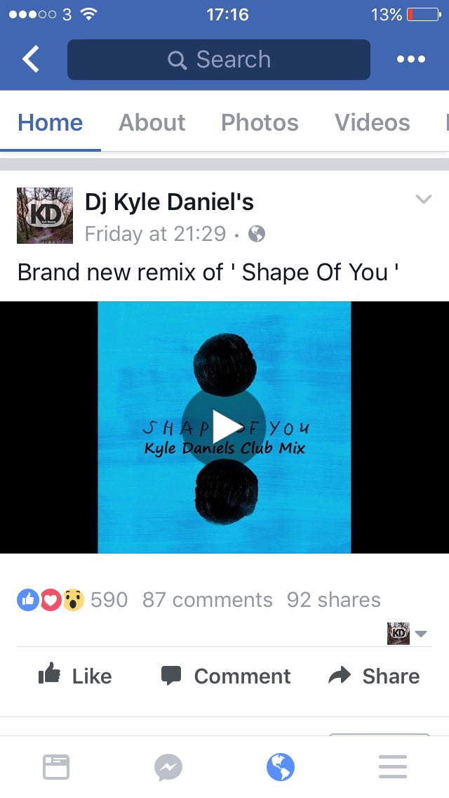 DjKyleDaniels's tweet photo. And she's doing the rounds nicely! Available on Facebook/Soundcloud #2017 #EdSheeran #Remix https://t.co/8IzEhLsn4w