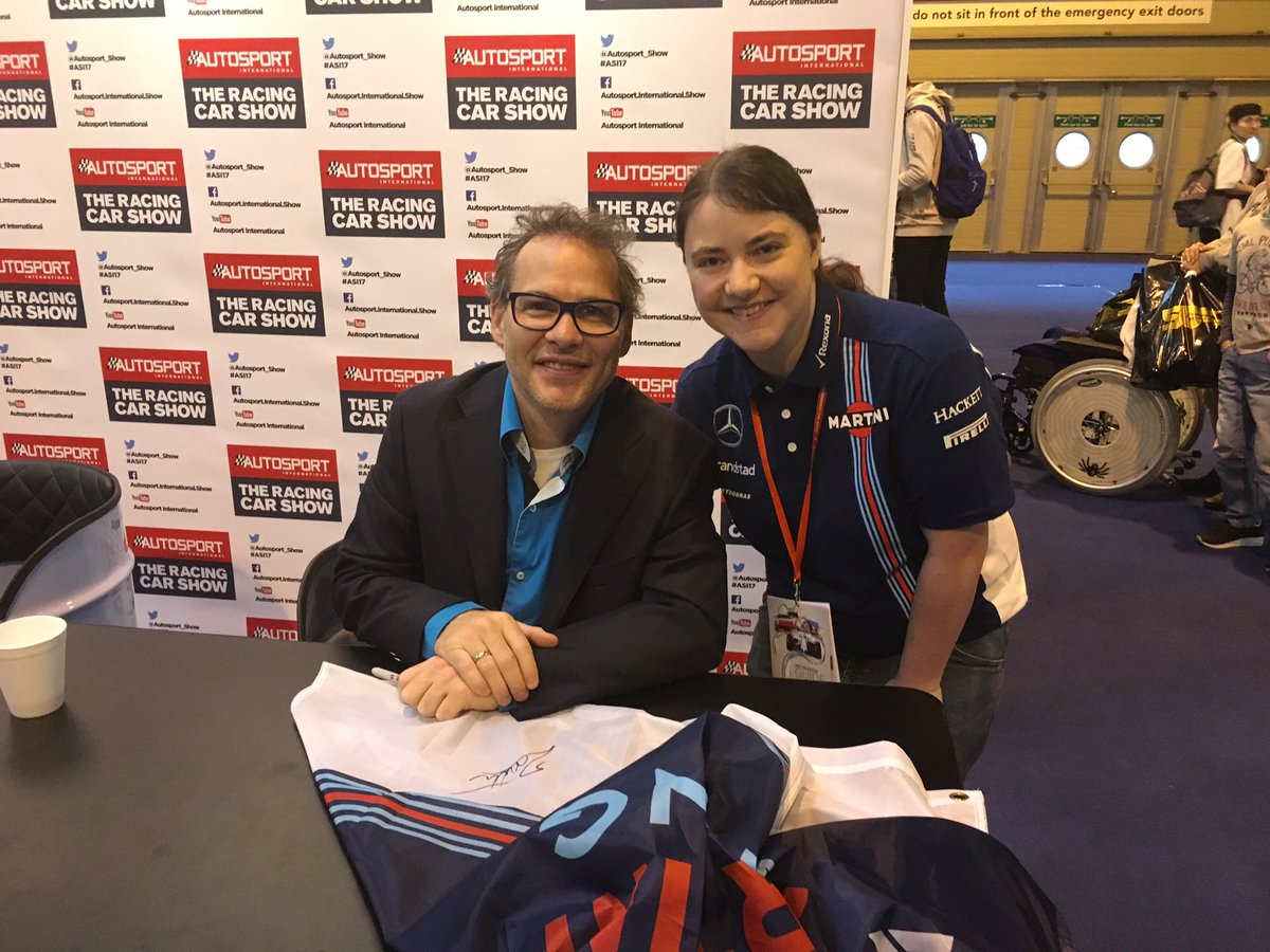 dswif06's tweet photo. What a dat @Autosport_Show thank you so much @williamsf1 for what you do for your fans! https://t.co/5ZSlSPmL8R