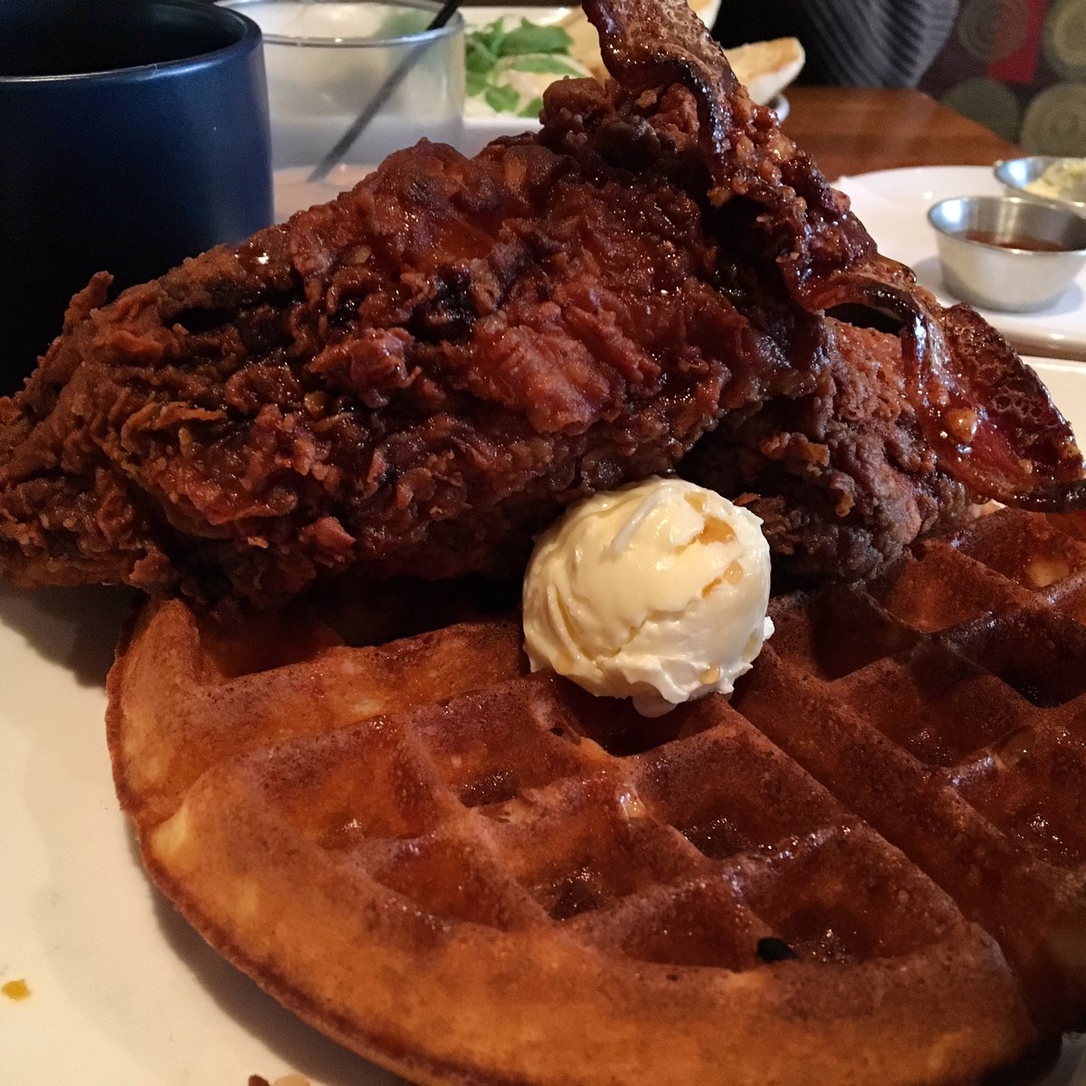 When the menu says "Voted Chicago's Best Chicken and Waffles", you gotta find out why. (#Brunch at <a href="/Fork_Chicago/">Fork Chicago</a>)