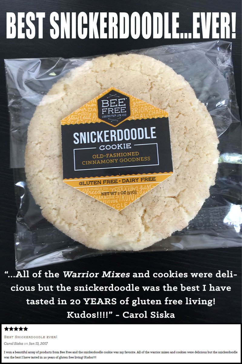 beefreeGF's tweet photo. Get a taste of cinnamon-y goodness here >>> https://t.co/ny7b7lio3s #Snickerdoodles #BeeFree #Glutenfree https://t.co/9OkWu9jTaS
