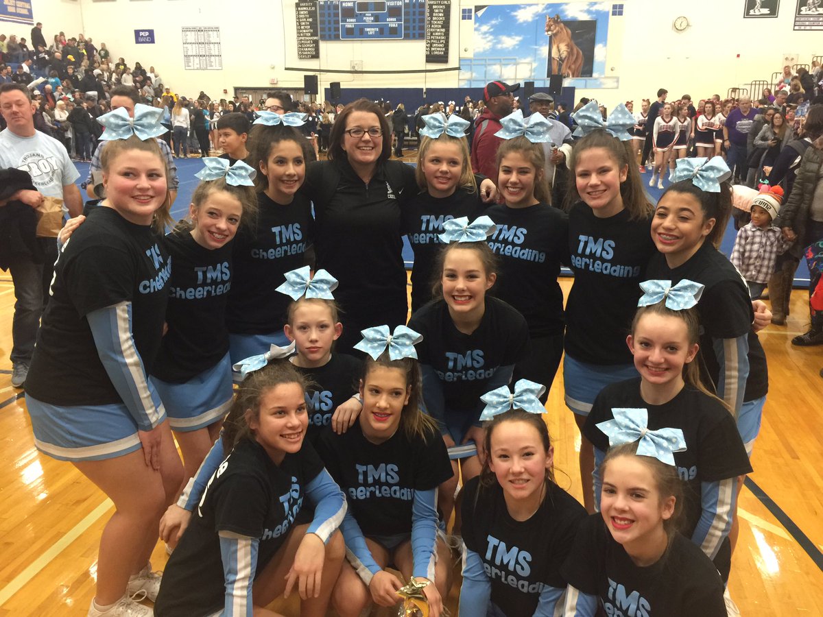 mrserinlocke's tweet image. @troymidschool #TMSCHEER 1st place @PSCougar_Cheer Southside Showdown