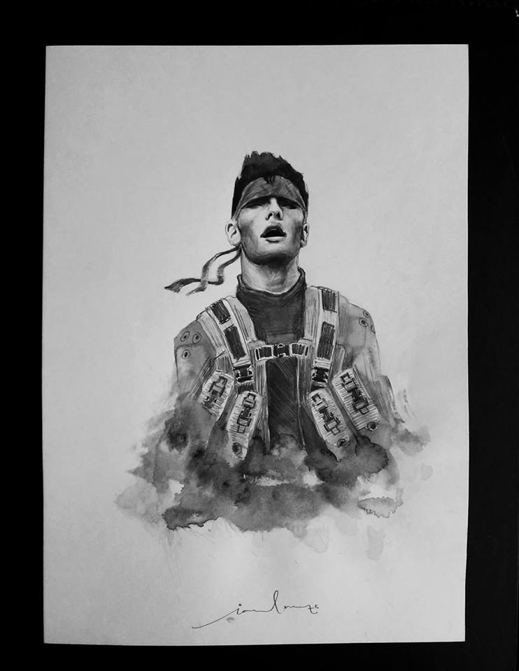 ShadowMosesGame's tweet image. Check this amazing 'Solid Snake' artwork by my friend @ianlorenzo1994