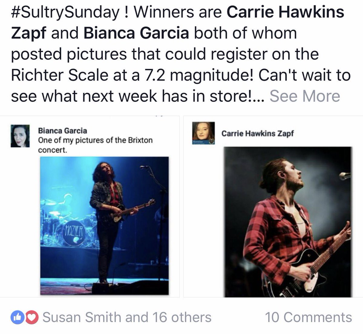 Hozier_24_7's tweet photo. Congrats to @Bia13rj and @carriezapf for winning #SultrySunday with these 2 greats pics! ❤😍 @summerdaw https://t.co/5HTy3LS4if