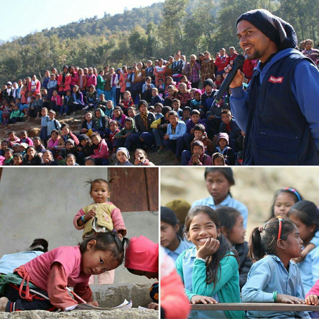 StrangersWOB's tweet photo. #Earthquakesafetyday celebrations @ schools in Ramechhap successful. Children learned while playing. Poem contest, auditory & quiz.#19thESD https://t.co/CQkhW3YtHo