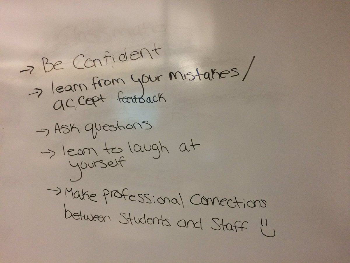 e_giancola's tweet photo. Placement tips from our Field 3 ES students for our Field 1 ES students! #FLPL20199 https://t.co/oEkk9v29Ci