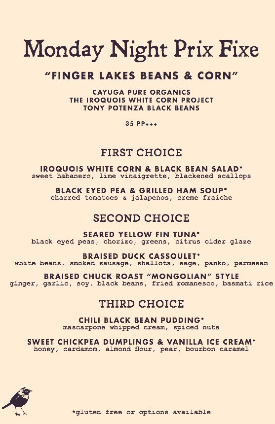 kindredfare's tweet photo. Monday's menu @iwhitecorn @cayugapure #fingerlakes https://t.co/xPlmDlhWsq