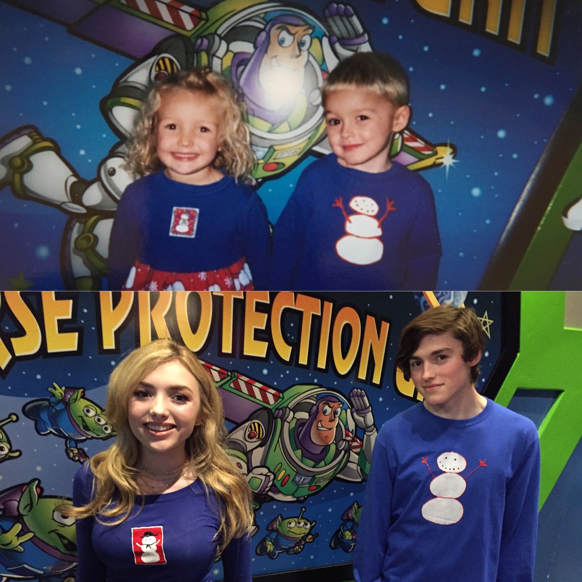 PeytonList's tweet photo. We recreated our photo 😭 https://t.co/XfxGJL5PTU