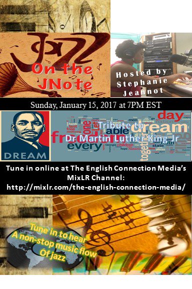 StephanieJNote's tweet photo. I'll be on the air at 7PM  y'all. Catch my show Jazz on the JNote tonight on The English Connection Media’s MixLR: 
https://t.co/fp7I5t83zO https://t.co/ZEitno4qkK
