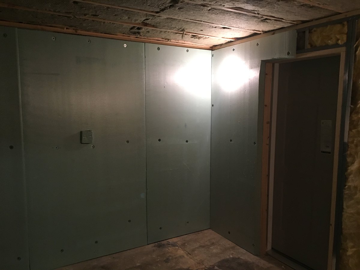 cobblehaus's tweet photo. Wrapping up construction ... walk-in cooler almost done.  Brewing to start in the next week or 2.  Targeting early March to open!! https://t.co/wh8pUlCJPL