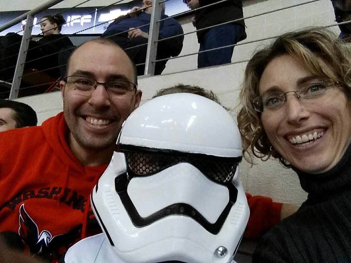 A snowtrooper's 1st Bears game! He's LOVIN' IT! #HBHImLovinIt