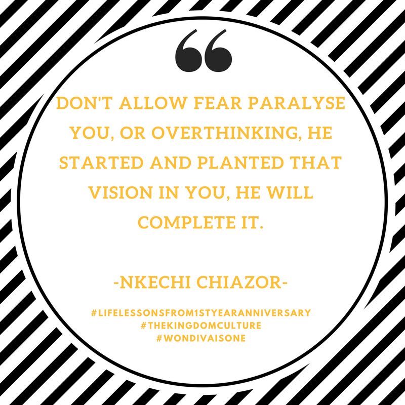 won_diva's tweet image. Do nat allow fear paralyse you
#thekingdomculture