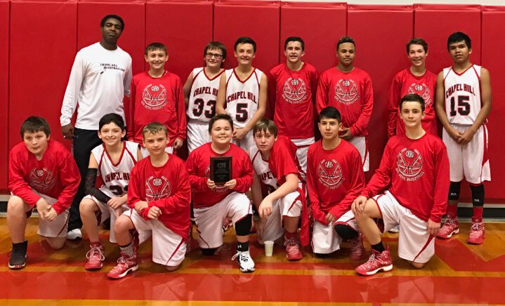 Arthur B. Skelton Chapel Hill Junior High Boys Basketball Tournament 7th and 8th Grade Champions! #thehillhoops #hillers