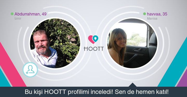 #HOOTTapp Yakınındaki kişilerle sohbet etmek için HOOTT indir. HOOTT ile Eğlen! goo.gl/jPUaB0
