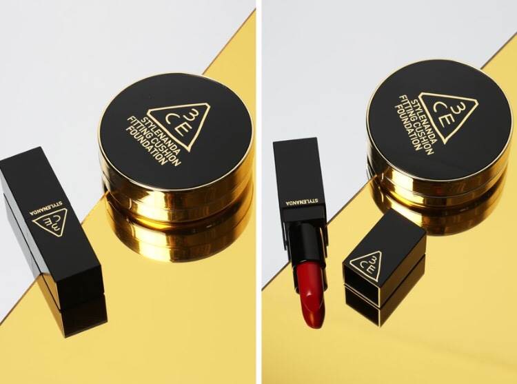 dnalystore's tweet photo. Pre-order🌼
3CE Gold kit สวยหรู เซต2 ชิ้น
1. 3CE fitting cushion foundation spf50+,pa+++
2. 3CE lip color #L006 สีใหม่
⇨1,540฿ ems70฿ https://t.co/RWMGxBc5tI