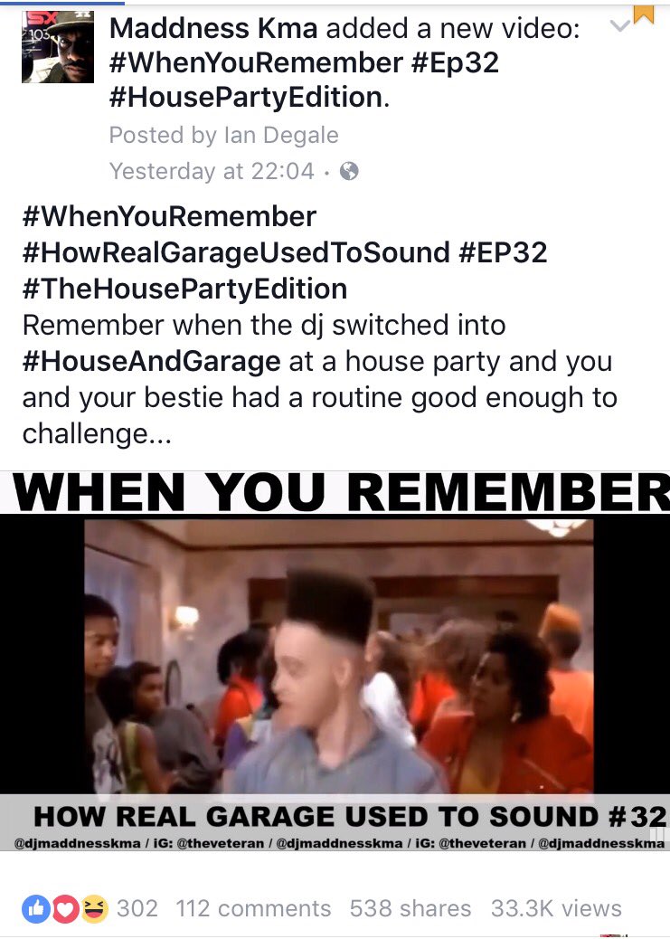 djmaddnesskma's tweet photo. Get over to my @facebook page to view another hot #whenYouRemember #HowRealGarageUsedToSoundep32 https://t.co/25VdThkOO0 #HousePartyEdition https://t.co/BuitM0TEw5