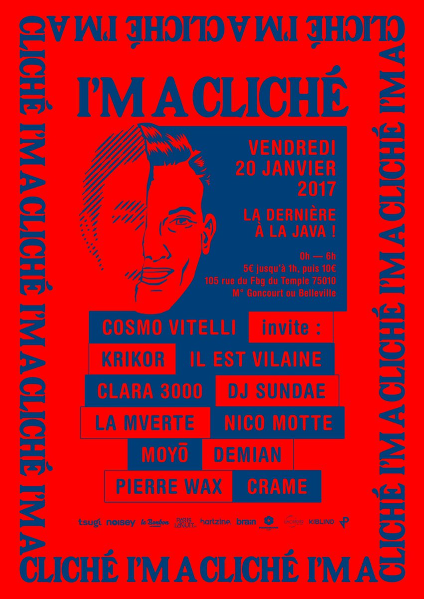 Cosmo Vitelli et 10 GUESTS exceptionnels pour notre ultime soirée à la <a href="/java_belleville/">La Java</a> ce Vendredi : facebook.com/events/1359160…