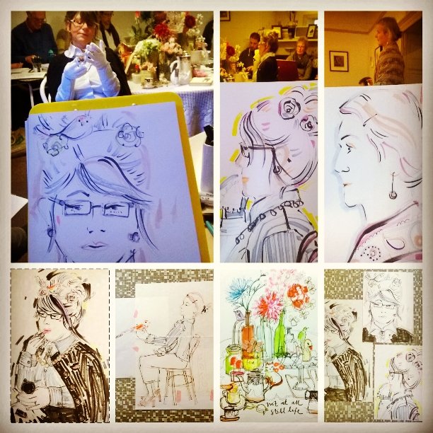 EmilyPickle's tweet photo. Lovely day of #sketching today @DrinkAndDrawNM #peartreecafe #whaleybridge - thankyou @aheavysoul ❤ x https://t.co/FdQ2Rejc8m