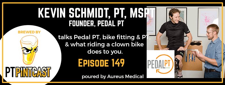PTPintcast's tweet photo. OUT TMW: @pedalpt talks bike PT &amp; clown bikes. Tune in, ep drops at 5AM EST. #dpstudent Subscribe: https://t.co/lVyU53Y3AR https://t.co/cn5dIb5uen