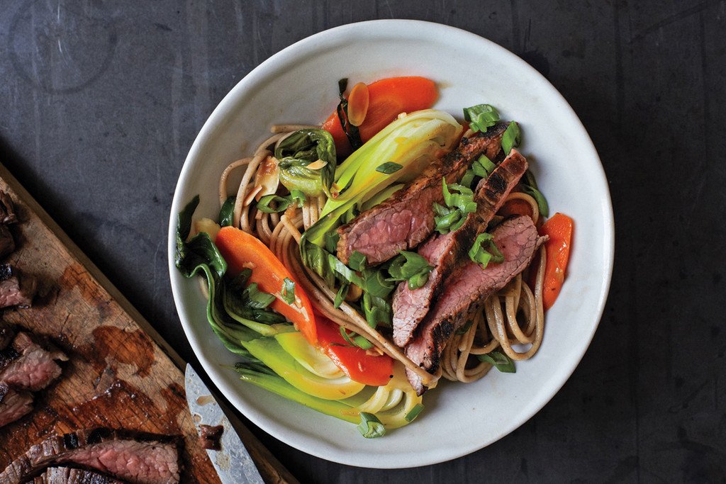 epicurious's tweet photo. The ideal combo of healthy (soba) and indulgent (steak): https://t.co/0gSFycq8kY https://t.co/fy4lSonTnw