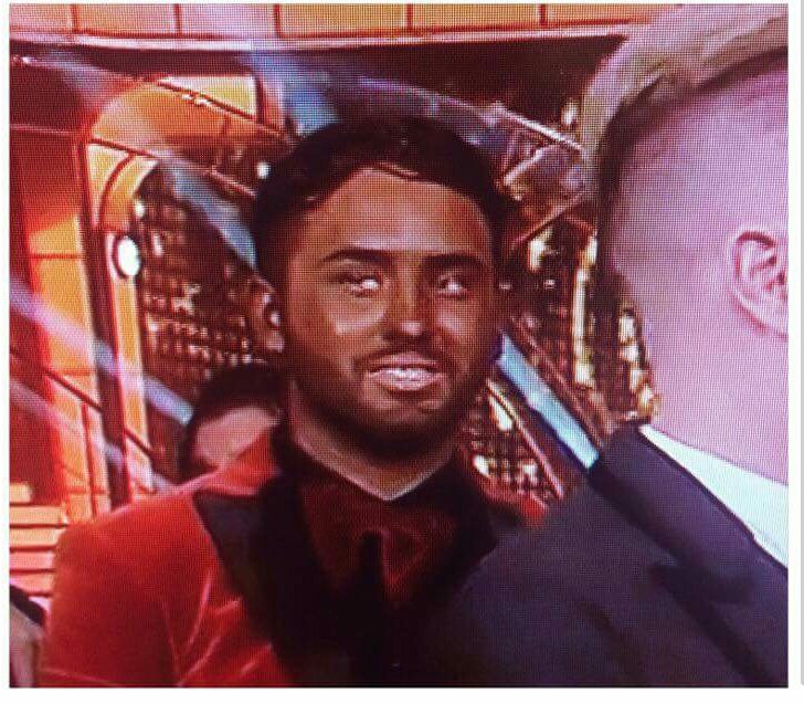 KathrinaClarke's tweet photo. When you realise you should have rinsed off the tan before going out #DWTSIrl https://t.co/uAnYMNOCX0