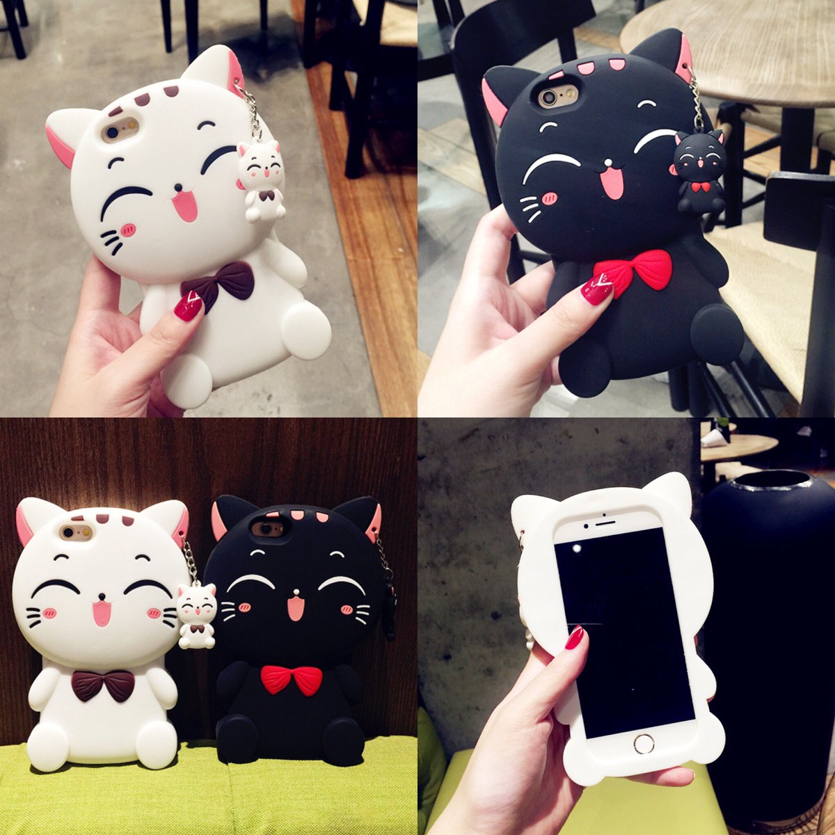 ytaneza's tweet photo. Wanna get this Cute 3D Cartoon Cat Phone Case with Pendant Soft Material?
FREE SHIPPING WORLDWIDE!
Click here: https://t.co/ClyQta0Sfv https://t.co/p3g2CFkk0n