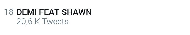 lovatoESP's tweet photo. 'DEMI FEAT SHAWN' se encuentra en la lista de tendencias mundiales. https://t.co/dbOL8eaFpC