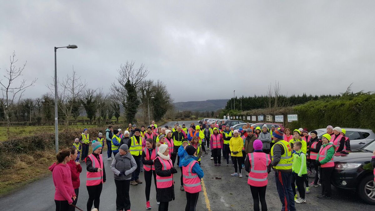 KStPatricksDay's tweet photo. Huge crowd for Week 2 of Team Michaels 6 week walking challenge! #operationtransformation #kiltimagh #300members https://t.co/5WGwKbHgWC