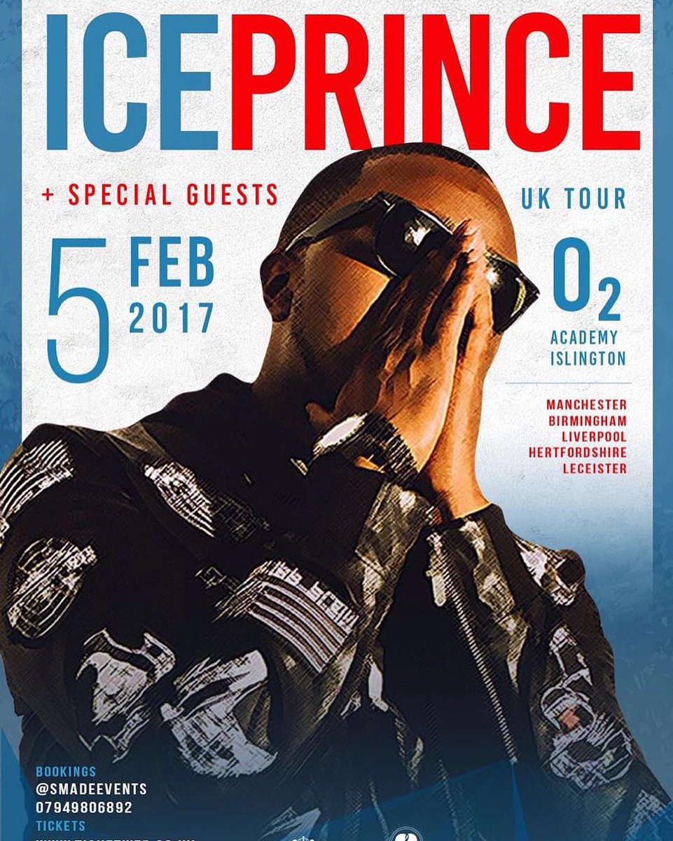 BattleComedians's tweet photo. Have yu heard @iceprince Live in London #IceprinceConcert5thFeb cc: @djabrantee @iamsmade  @dlaworldwide @shopsydoo Get your ticket now https://t.co/7Slsy9kywx