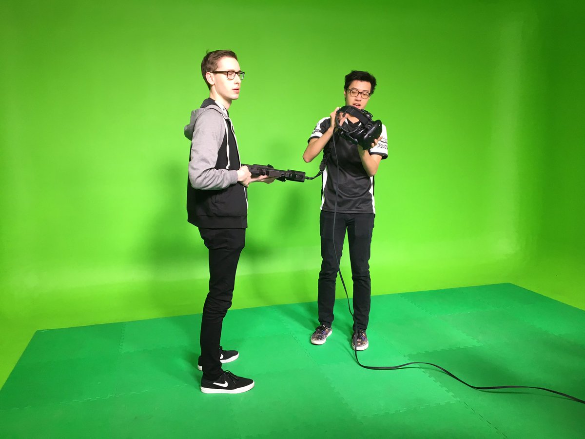firstcontactent's tweet photo. #ROMExtraction is even more intense with the #VR15 from @VRsenalVR & we loved showing them off together @htcvive's #ViveSummit! https://t.co/fHTSMNzgV2