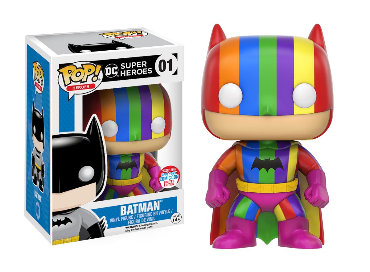 FunkoDCLegion's tweet photo. RT &amp; follow @FunkoDCLegion for a chance to WIN a #NYCC Exclusive Rainbow Batman Pop! https://t.co/HSvmfEfhAn