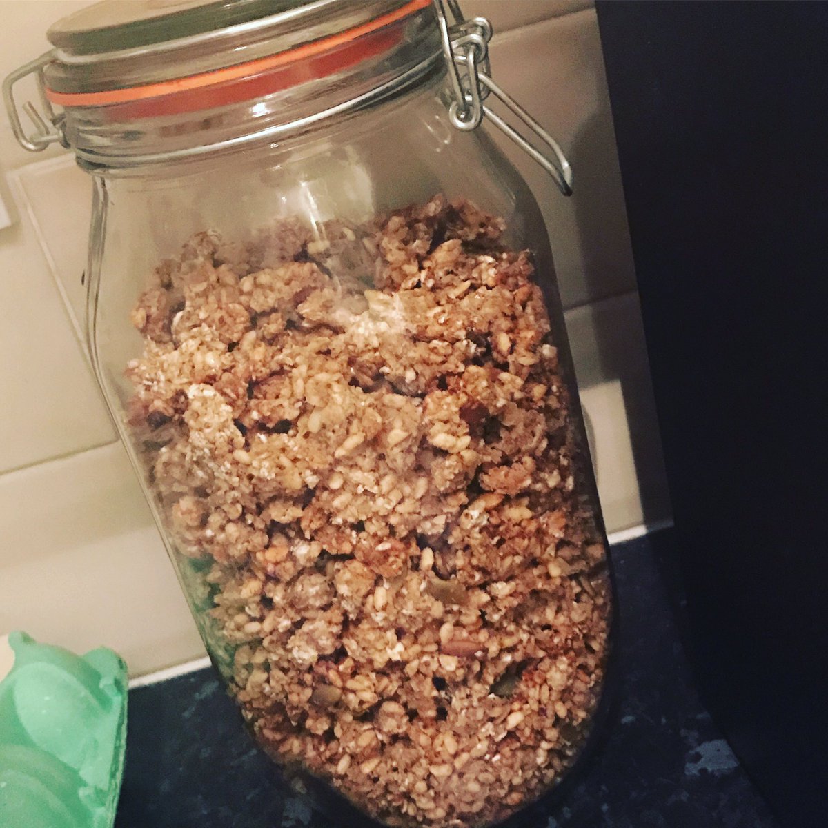MariaGeorgiou's tweet photo. Joe's granola! Day one of SSS tomorrow @thebodycoach #cantwait #timetogetlean https://t.co/yrqGzsMEzh