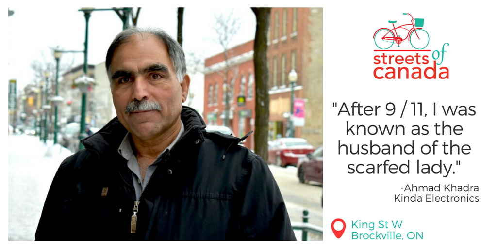 streetscanada's tweet photo. “I left Syria in 1995. Yes, I’ve faced racism but I’ve also experienced love and acceptance. After 9/11...https://t.co/B9MP0NSxsH #canada150 https://t.co/C1qXmFV1tt