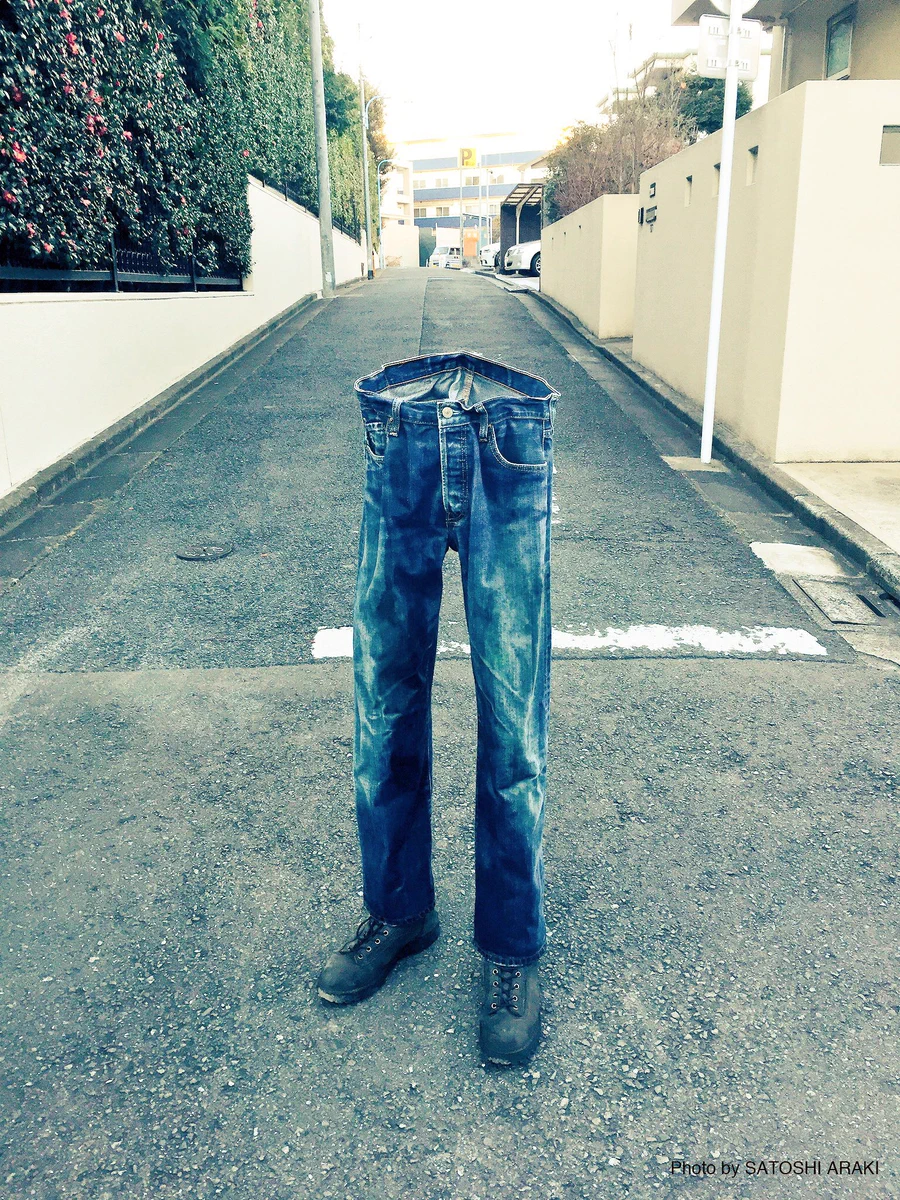 立ち姿が凛々しすぎw寒波越えのデニムwww