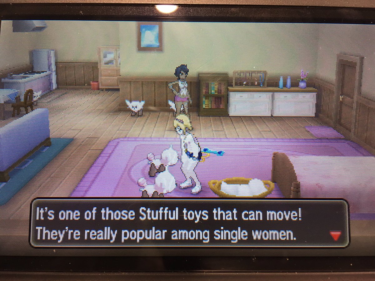 nimyra's tweet photo. Accidentally wandered in Olivia's private apartment and discovered her cute plushie collection. #PokemonSunMoon #SorryForIntruding https://t.co/M5J8NHfmmN