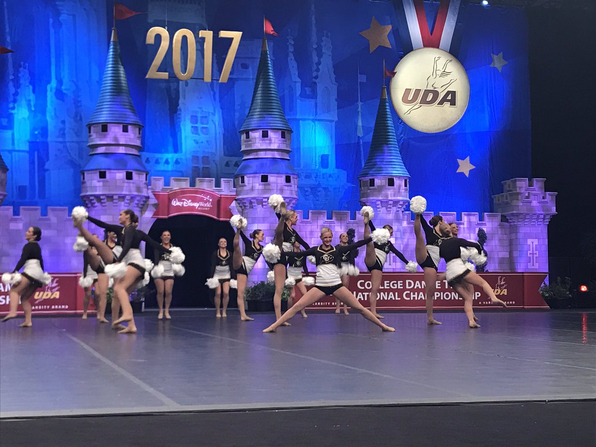 UDAnews's tweet photo. .@CUBuffsDance showed their "hot stuff" today in the Div 1A Pom finals! Fantastic job buffs! #UDAnationals https://t.co/tdesBIXJWG