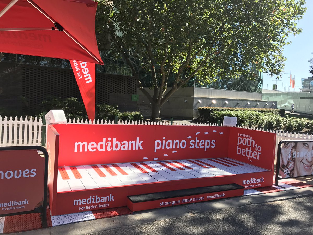 CourageChick's tweet image. .@medibank doing some cool stuff on the way to #AustralianOpen. #wellbeing
