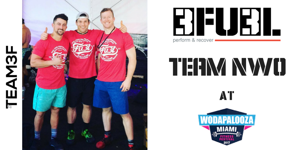 3FU3L's tweet photo. Thank you #TeamNWO out of @crossfitnola for representing #3FU3L at @thewodapalooza! You guys rock! #Team3F #fitness https://t.co/nNK6CF8ADR