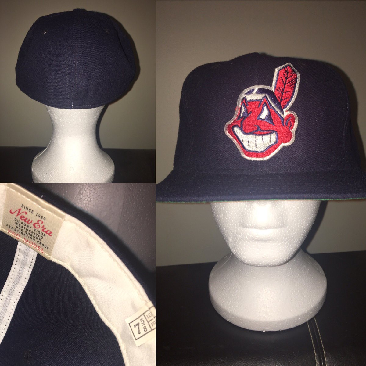 TooMuchVintage's tweet image. For sale 50 shipped 100% #WoolFitted #ClevelandIndians #CheifWahoo #MLB #VintageFitted #NewEraProModel #FittedFamily #FOTD #VintagePlug