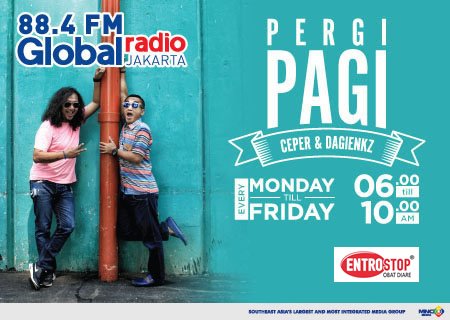 884GlobalRadio's tweet photo. Pagi harus diawali dgn #PerGiPagi bersama @rico_cepero @dagienkz persembahan #Entrostop,dijamin beda pagi lo https://t.co/Gp9Z0oJJlN