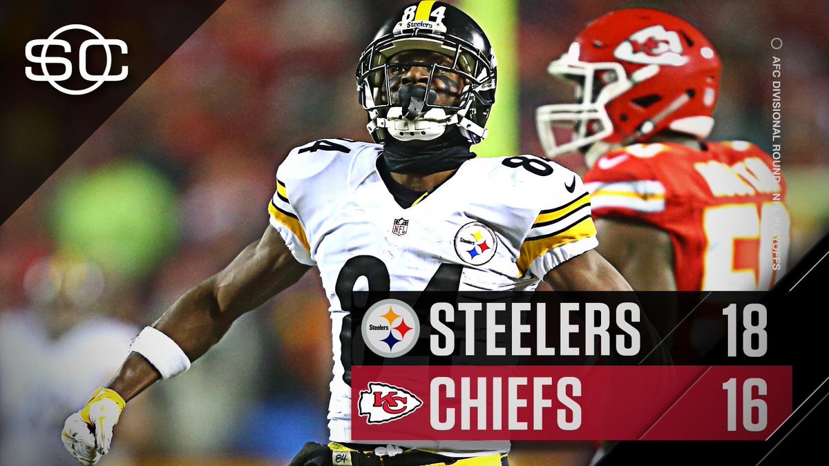 PITTSBURGH HOLDS ON!

Steelers take down the Chiefs in Kansas City and advance to the AFC Championship game.