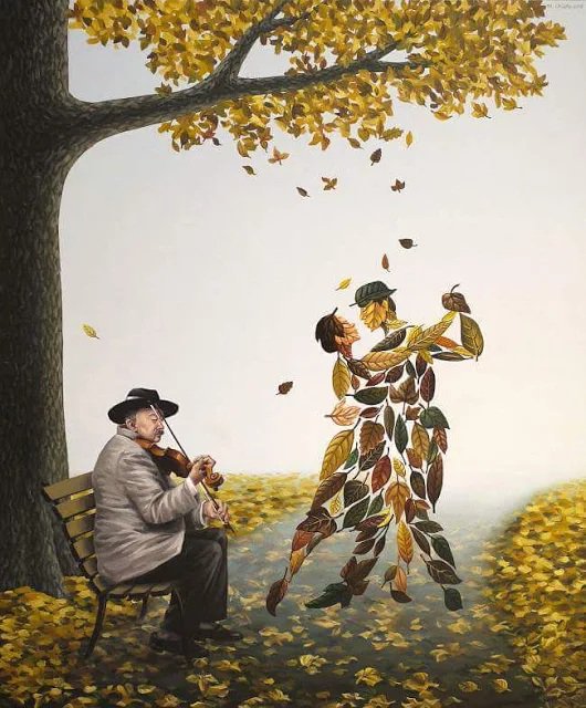 When we are 
Apart, I find
You in music.
I hear you in
The rain, and
Feel you in
Sunshine..