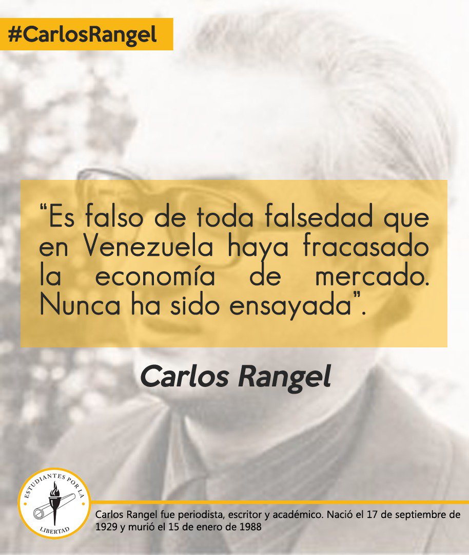 esLibertad_ve's tweet image. Hoy conmemoramos 29 años de la partida de #CarlosRangel, aunque físicamente no esté, sus ideas siguen con nosotros! #VivirEnLibertad