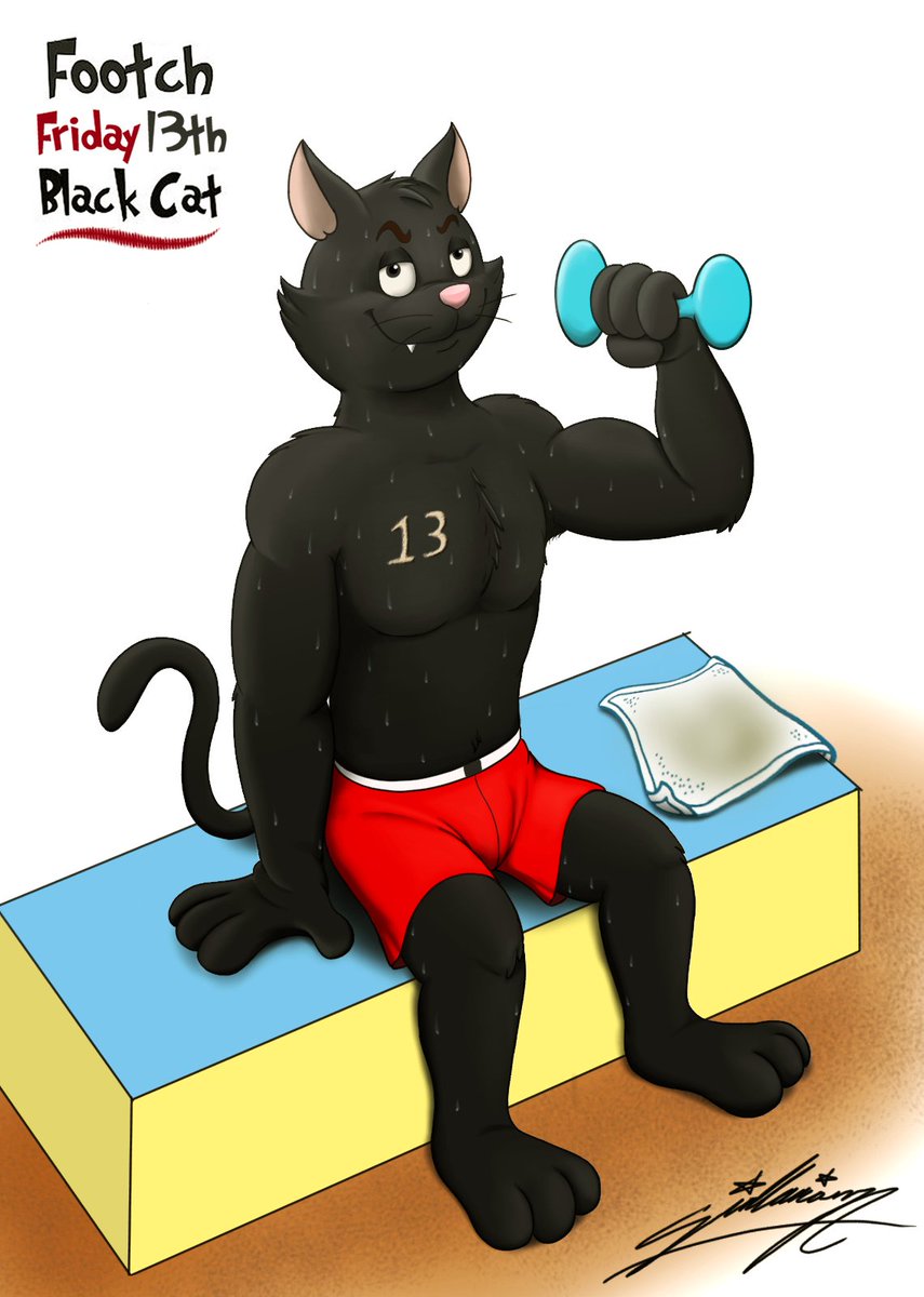 SAGADreamsArt's tweet photo. Hello! It's #Friday13th Yeah! 🐱🐾
#Footch #BlackCat #furry
https://t.co/vvmKttYjAd