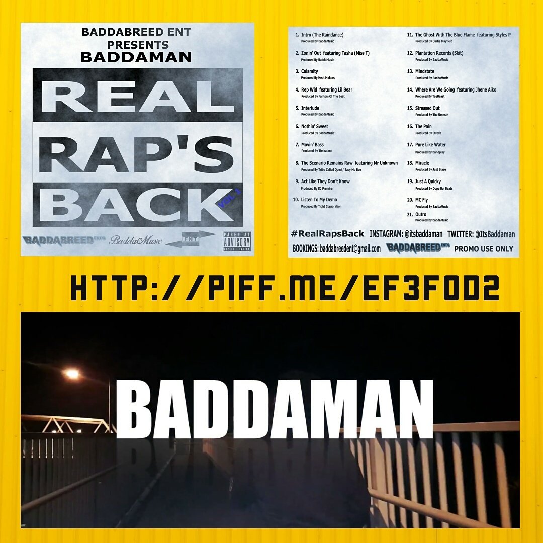 QueenBaddaBreed's tweet photo. 🔥🔥Hit the link to download or stream Real Rap's Back Vol 1 ⏩https://t.co/ZNf90DTiBA⏪🔥🔥 #ItsBaddamanGIOS #RealRapsBackVol1 #mixtapeoftheyear https://t.co/kDBqHrFygs