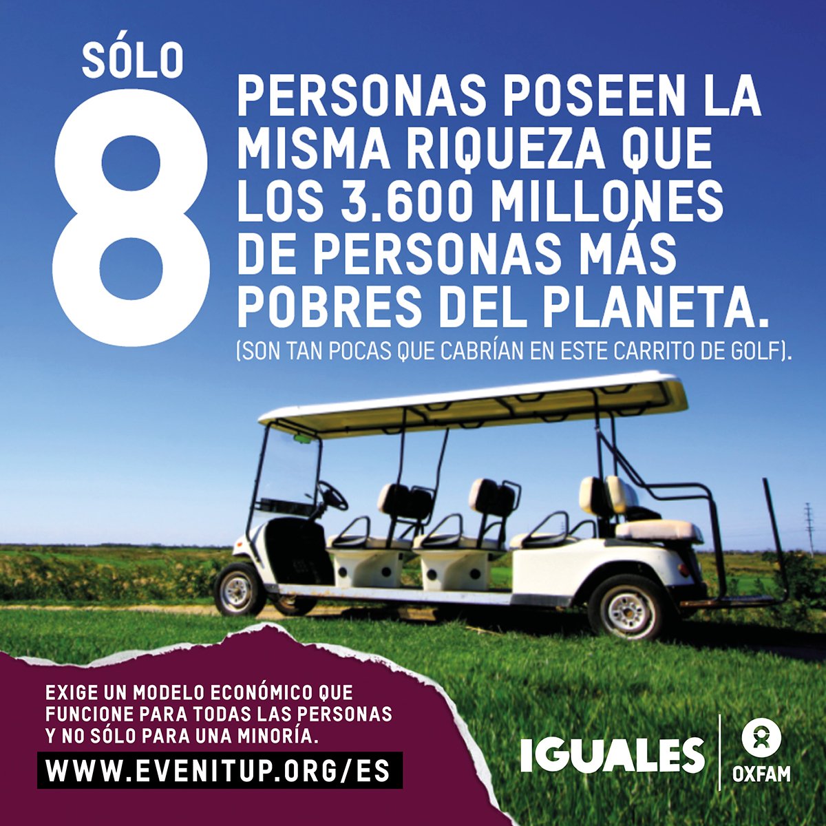 oxfam_es's tweet photo. ESCÁNDALO: 8 hombres tienen la misma riqueza que 3.600 millones de personas: https://t.co/t7Efr74J7I Actúa contra la #desigualdad. #IGUALES https://t.co/Bl433WnIlS