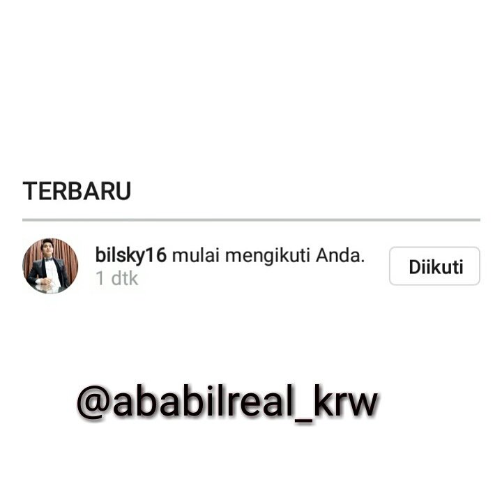 Jangan lupa follow ya Accoun Instagram Ababil Karawang allhamdulilah udah resmi dari bang <a href="/bangbily/">Billy Syahputra</a> makasih ya bang😍 #HappyMilad26Bangbilly