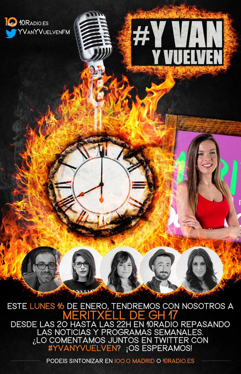 Mañana en #YvanYvuelven tendremos a <a href="/MeritxellGH_17/">Meritxell Prieto</a> y viene con mucho que contar..a las 20:00 📻 sintoniza <a href="/_10radio/">10 Radio</a> y pikipea con nosotros 😘